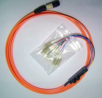 MPO-LC 12 cores/colors Ribbon Patchcord